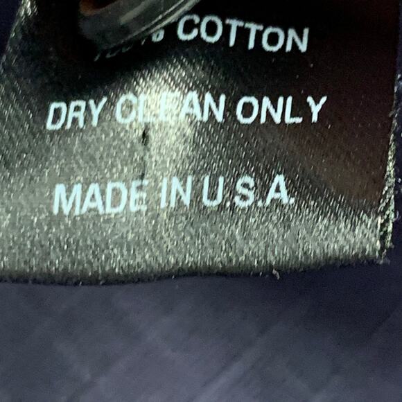 GREI Size XL Navy Cotton Two Pockets Buttoned Jacket - Picture 6 of 6